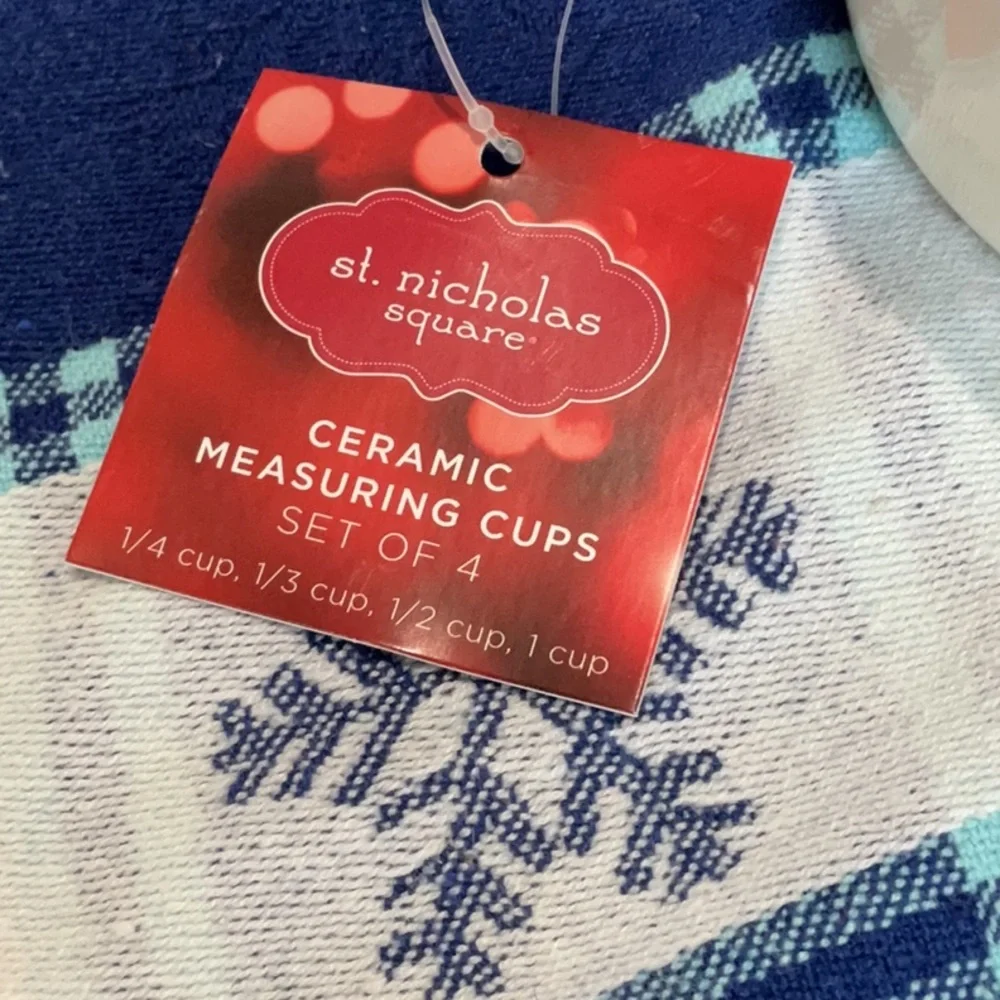Gingerbread Man ceramic Measuring Cups. St. Nicholas Square.